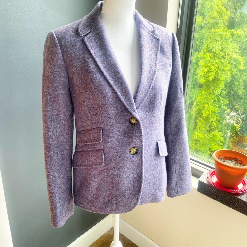 Talbots Purple Heather Wool Blend Blazer